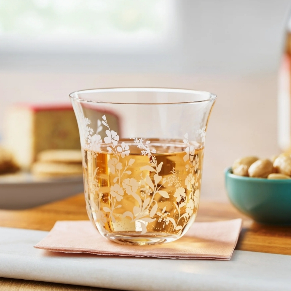💕 Set Of 4 New Pioneer Woman Daisy Glass Tumbler